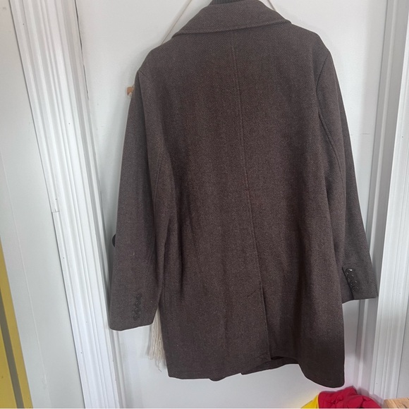 Men’s Kenneth Cole mock neck sweater lined wool blend coat - Picture 5 of 7